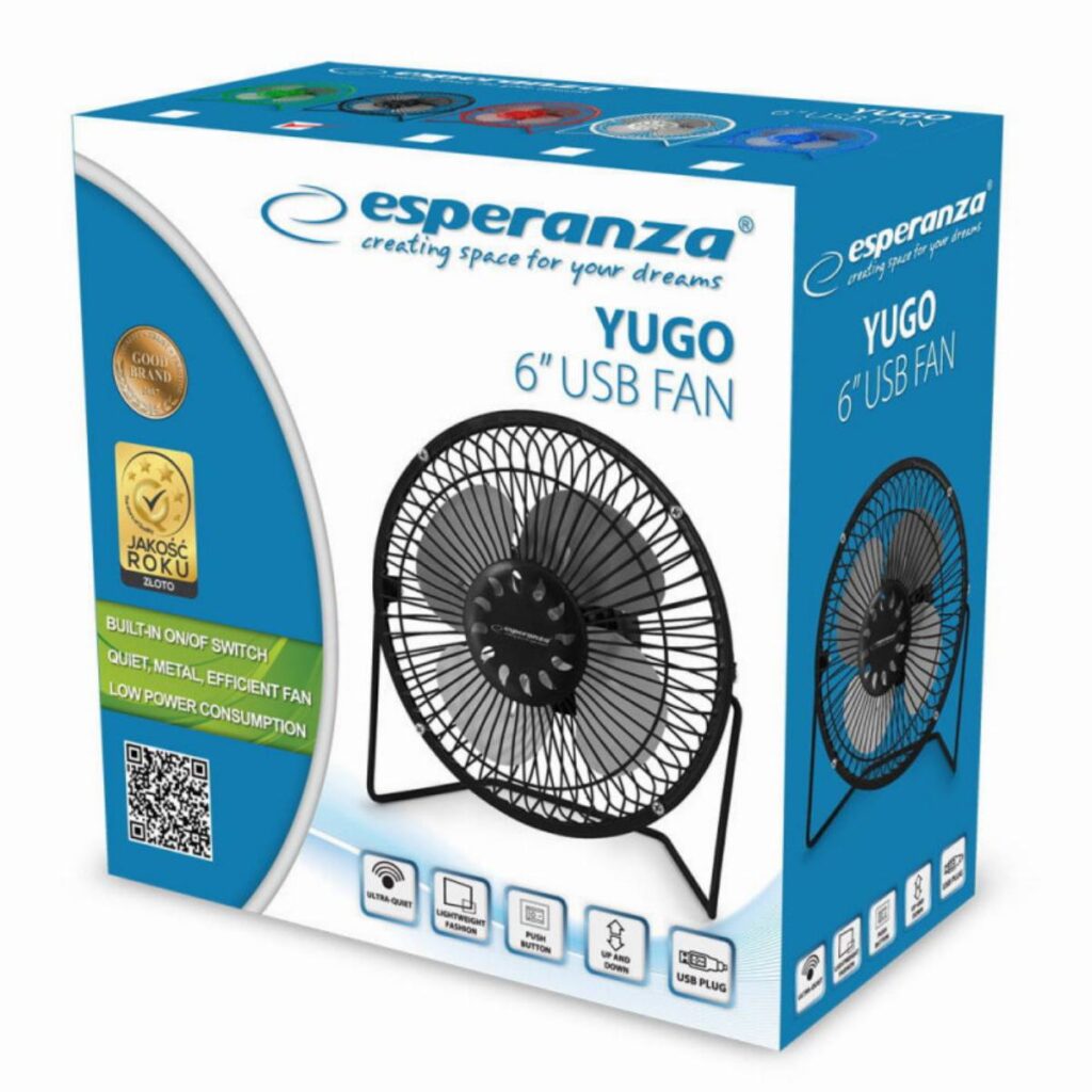 Настолен USB вентилатор Esperanza EA149