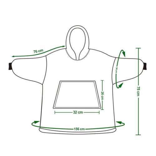 Дебело одеяло с ръкави Huggle