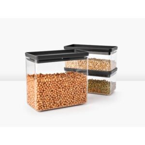 Кутии за съхранение на продукти комплект Brabantia Tasty+ Stackable 2x1.5L+1x3.5L - Technomani
