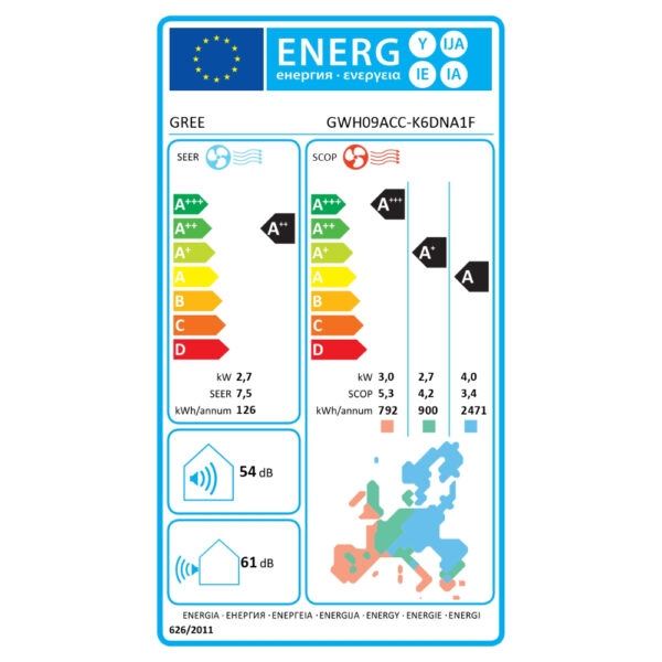 Инверторен климатик Gree Fairy II GWH09ACC-K6DNA1F