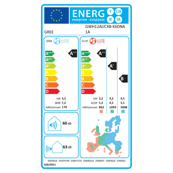 Инверторен климатик Gree Clivia GWH12AUCXB-K6DNA2A