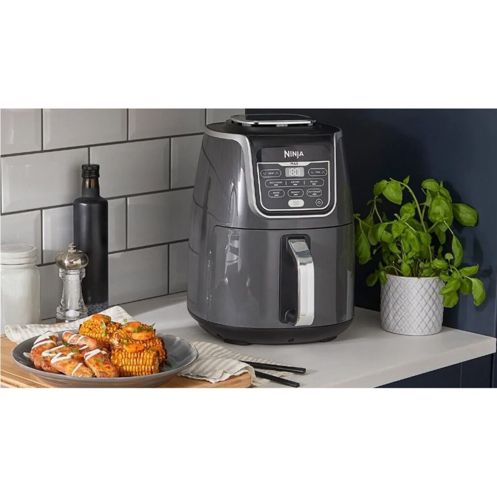 Фритюрник с горещ въздух Ninja AF160, Air Fryer, 1750W, 5.2 л, 6 програми