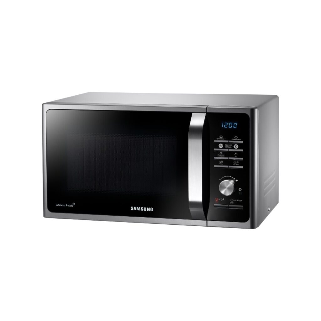 Микровълнова печка с керамично покритие Samsung MS23F301TAS/OL, 800 W, 23 л, Режим ECO, LED дисплей