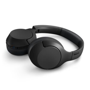 Безжични стерео слушалки PHILIPS TAH8506BK, До 60 часа, Bluetooth, Гласов асистент, ANC функции