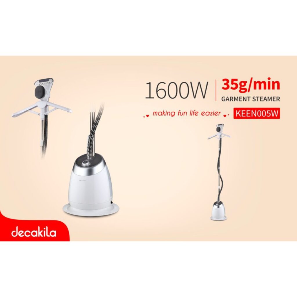 Уред за вертикално гладене с пара DECAKILA, 1600 W, 1400 ml, Аксесоари