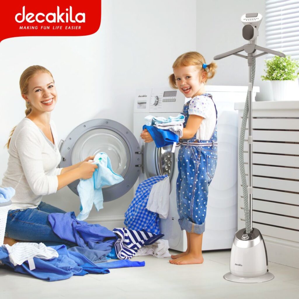 Уред за вертикално гладене с пара DECAKILA, 1600 W, 1400 ml, Аксесоари