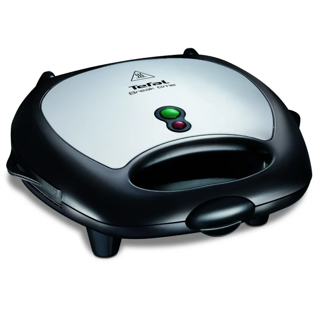 Уред за сандвичи и гофрети Tefal SW614831, 700 W, 3 приставки, Незалепващо покритие, Черен/Инокс