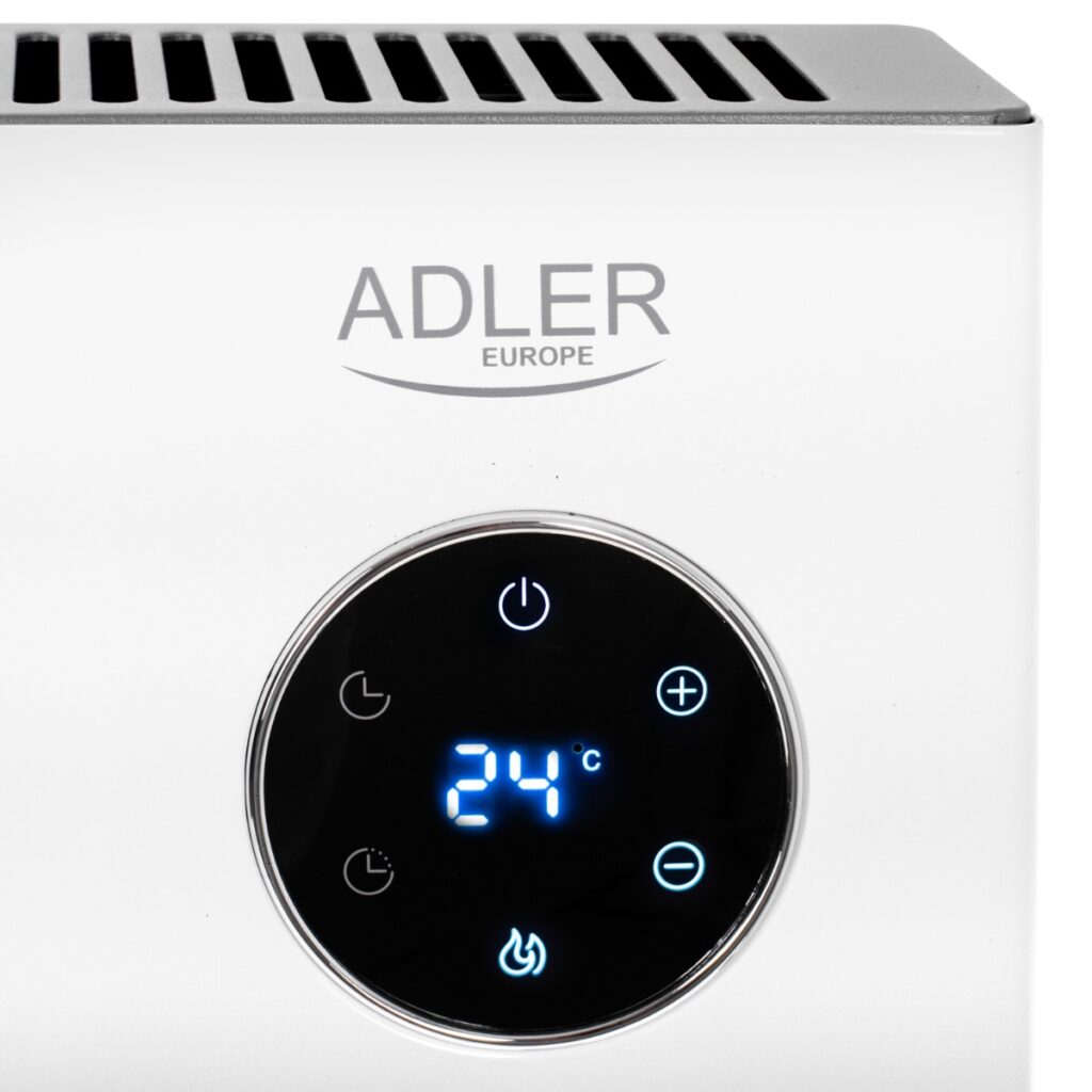 Конвектор Adler AD 7752, 2000W, Дистанционно управление, LED дисплей, 3 степени, Термостат, Бял