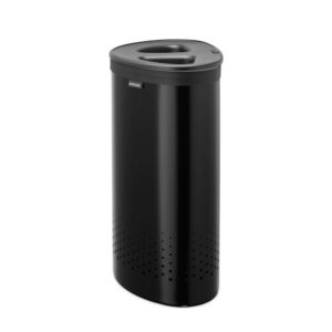 Кош за пране Brabantia Selector 55L, Matt Black, пластмасов капак - Technomani